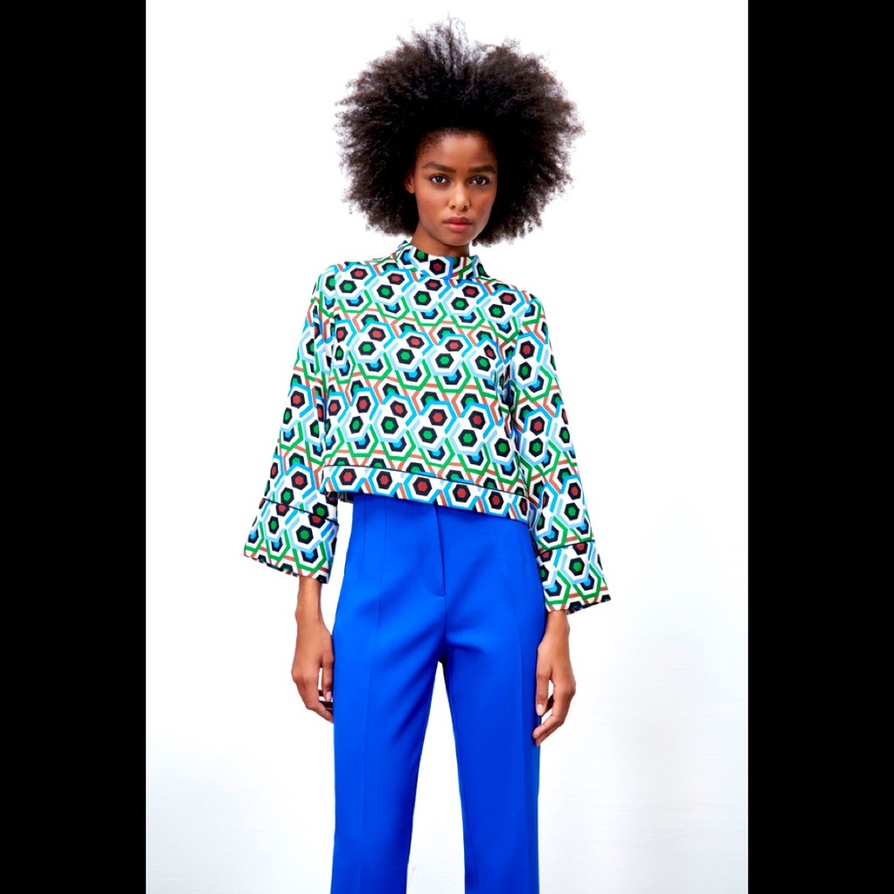🎋Geometrical print top🎋